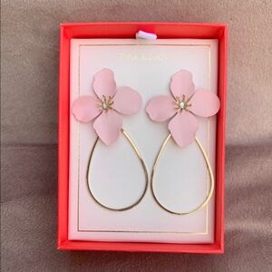 PINK Victoria's Secret Pink and Gold Hoop Earrings